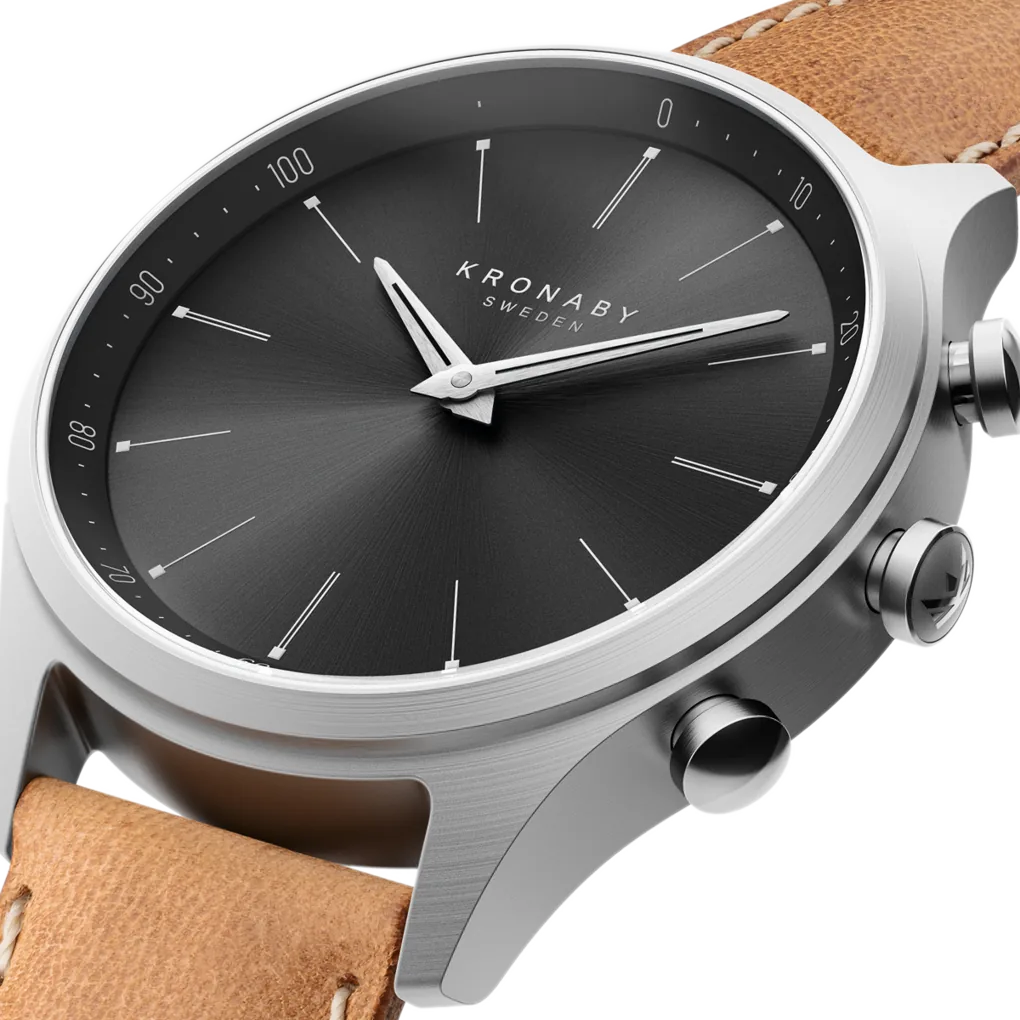 Kronaby Sekel Negro Híbrido S3123/1
